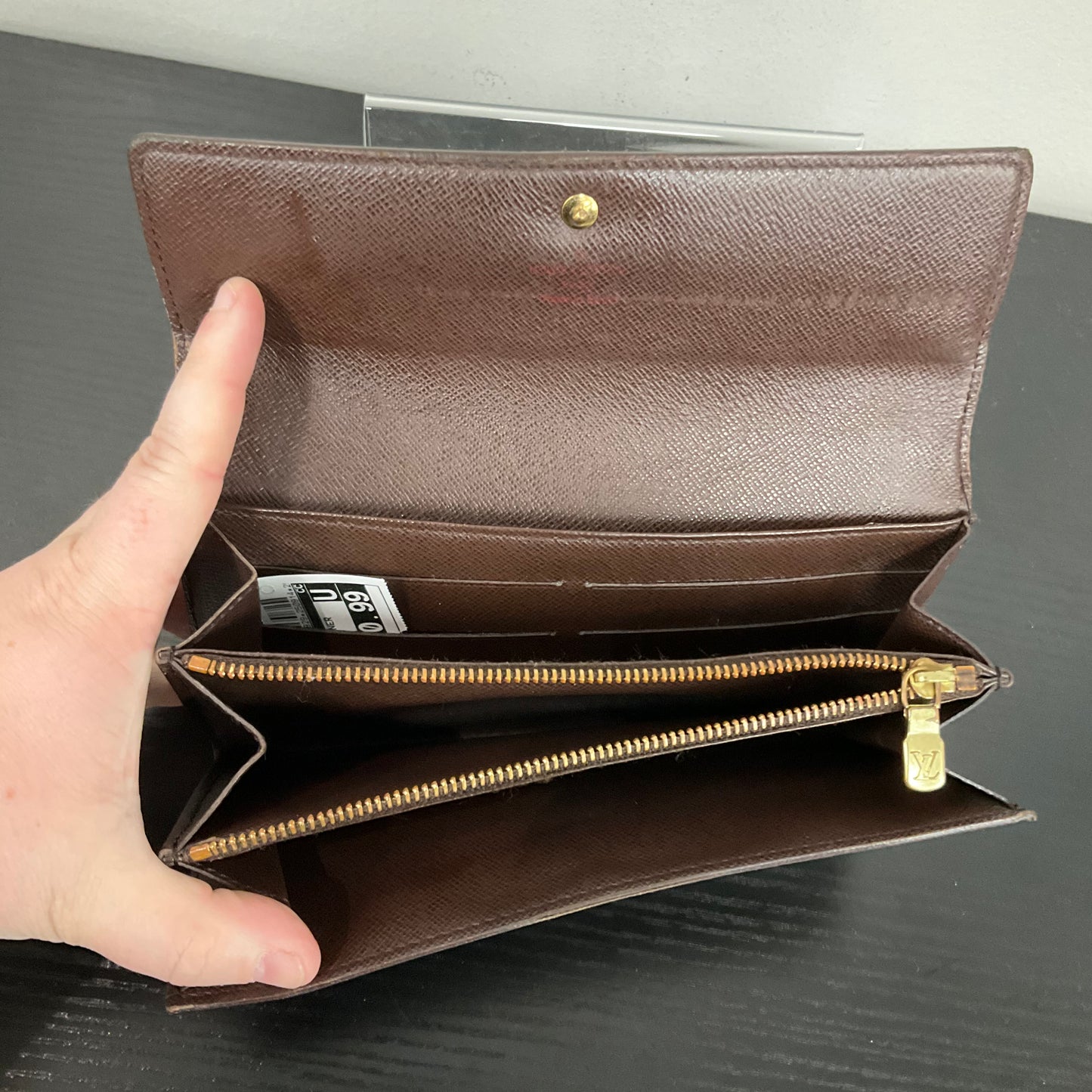 Wallet Luxury Designer By Louis Vuitton In Checkered Pattern, Size:Medium
