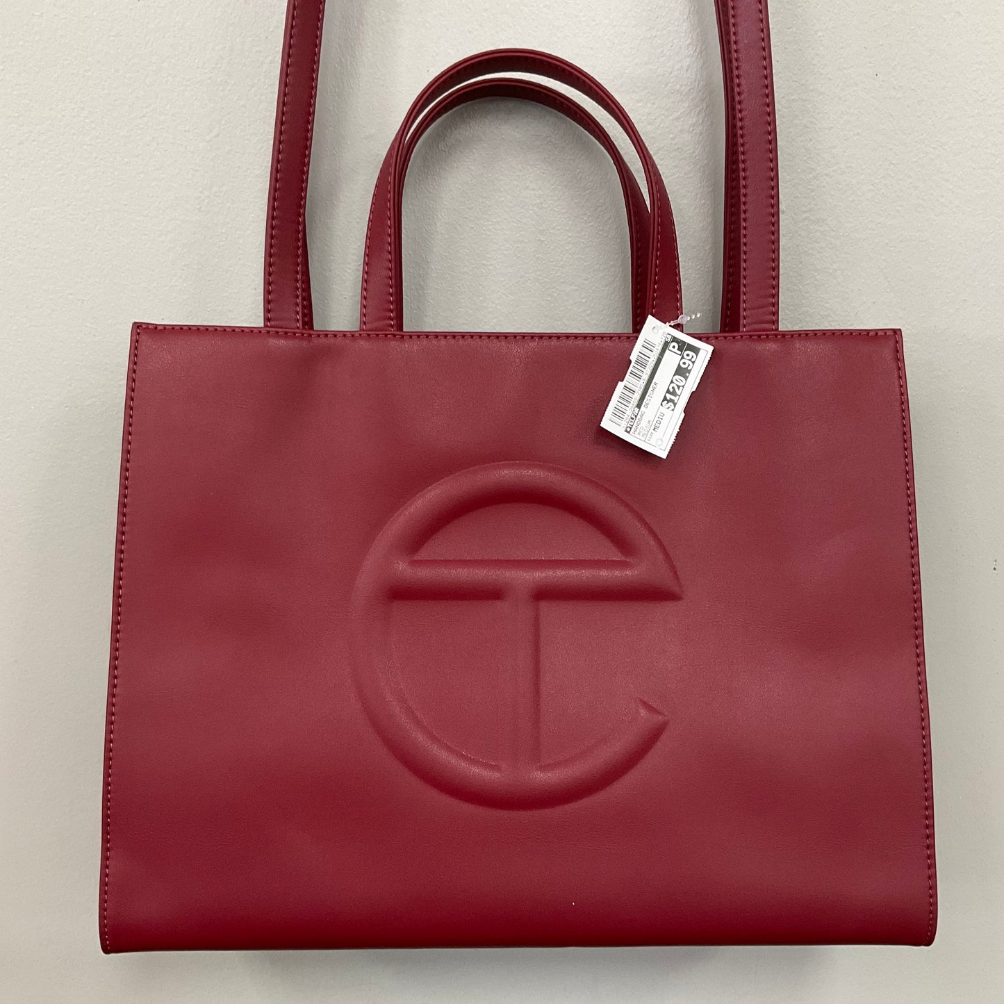 Handbag Designer By Telfar In Red, Size:Medium