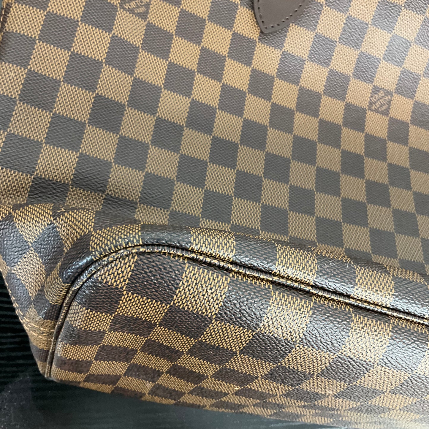 Handbag Luxury Designer By Louis Vuitton In Brown, Size:Medium