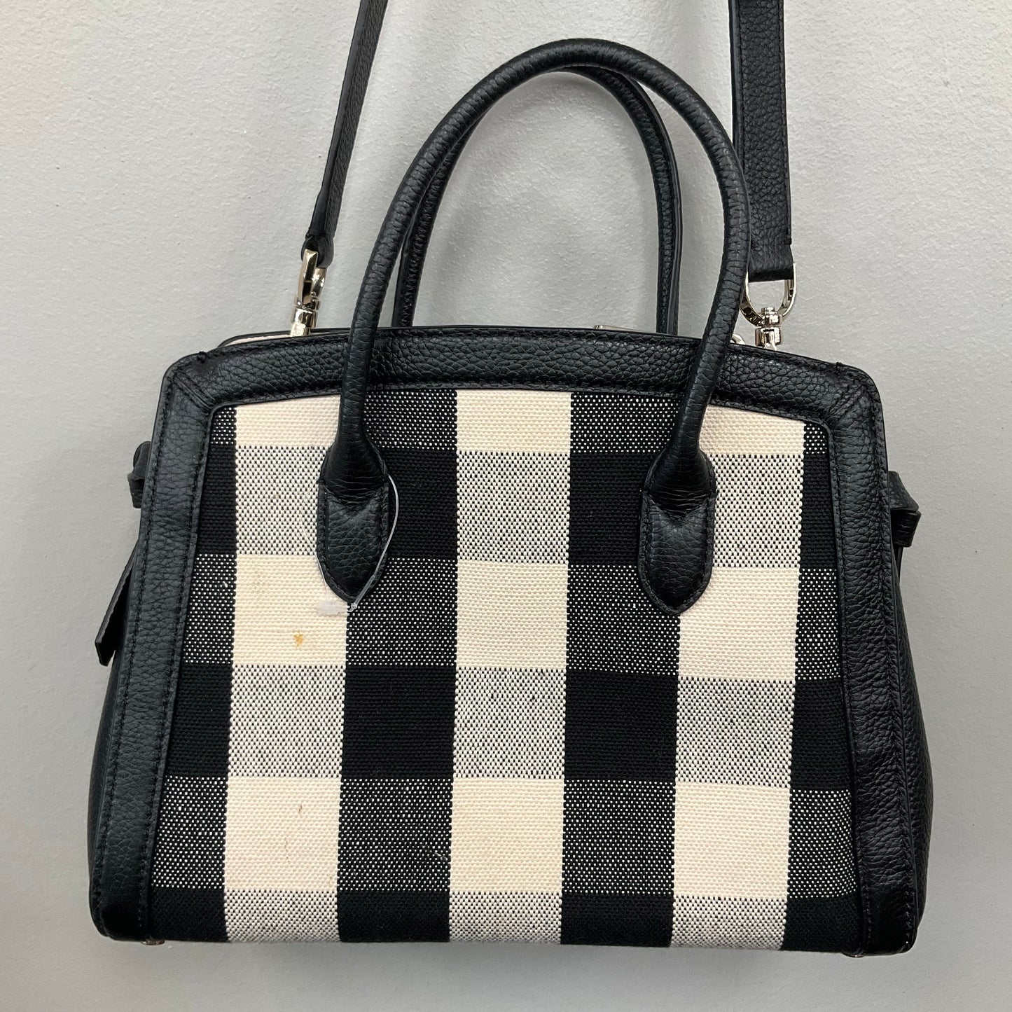 Crossbody Designer By Kate Spade In Plaid Pattern, Size:Small