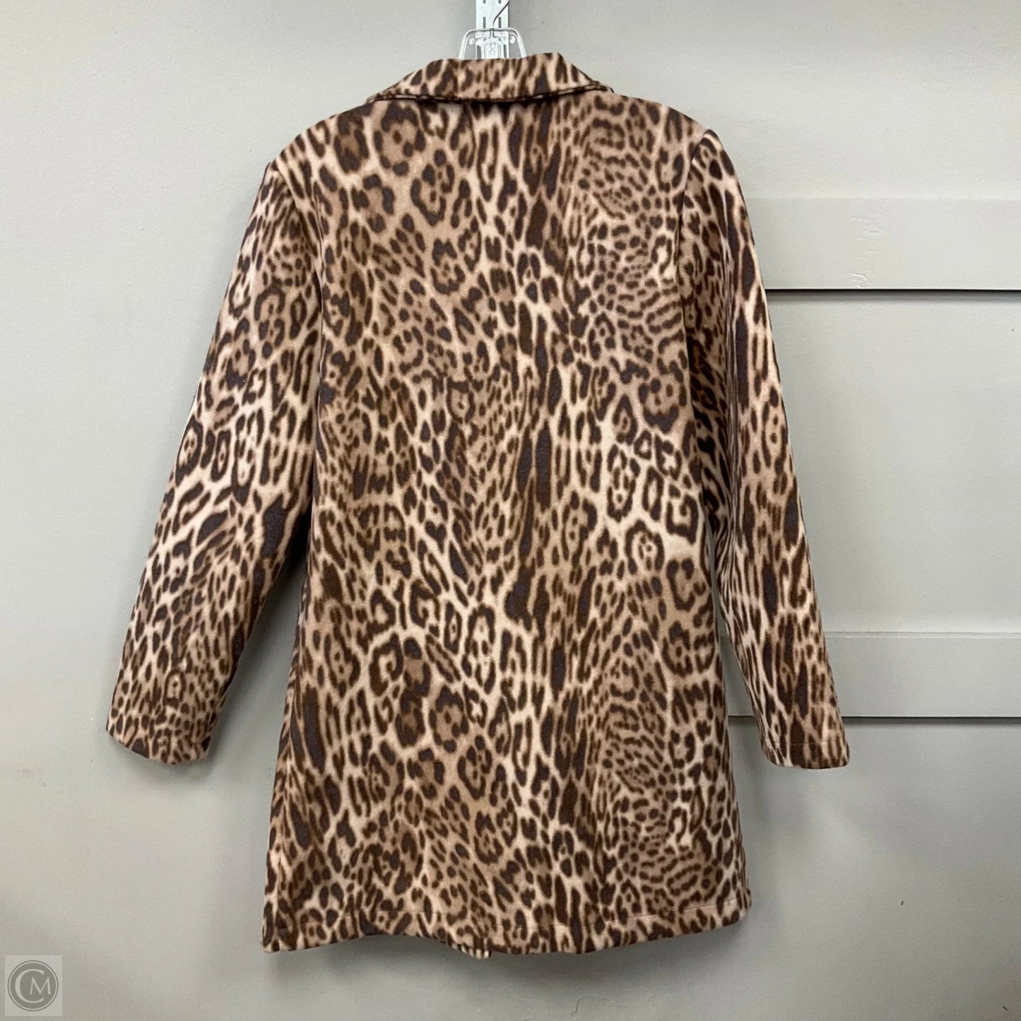 Coat Peacoat By Clothes Mentor In Animal Print, Size: M