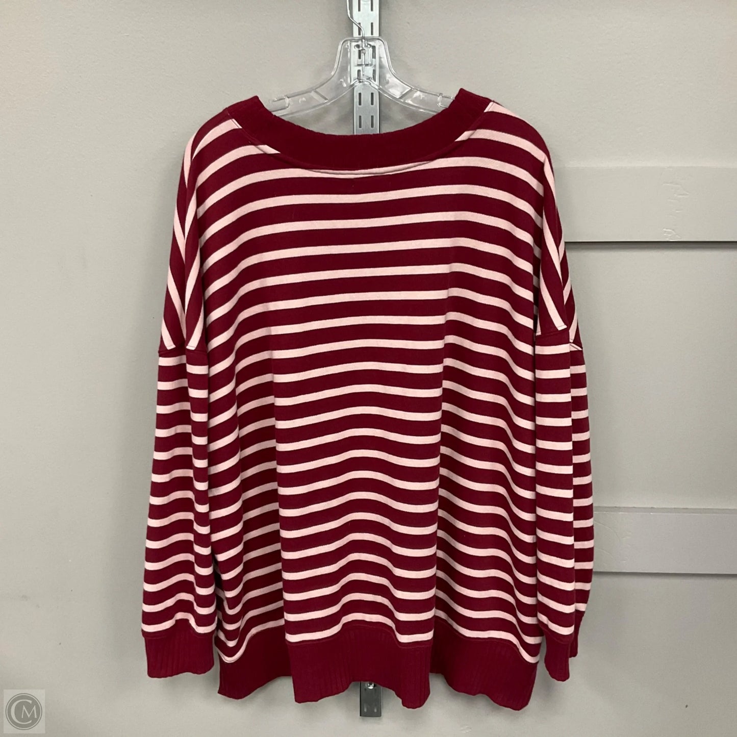 Sweatshirt Crewneck By Maurices In Striped Pattern, Size: 4x