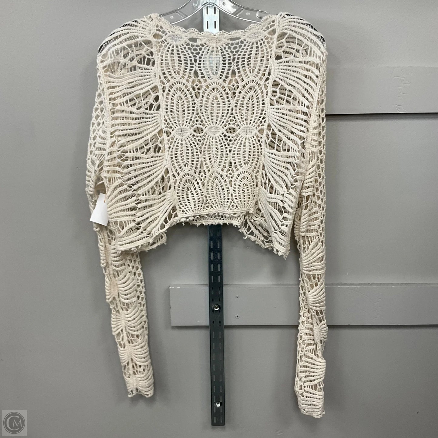 Top Long Sleeve By Rebellion In Cream, Size: Xl