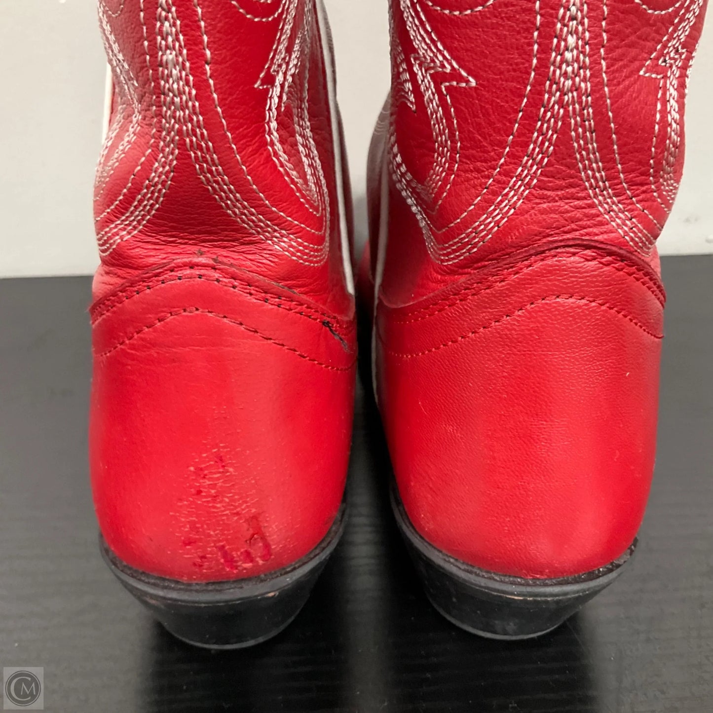Boots Western By Cmb In Red, Size: 9