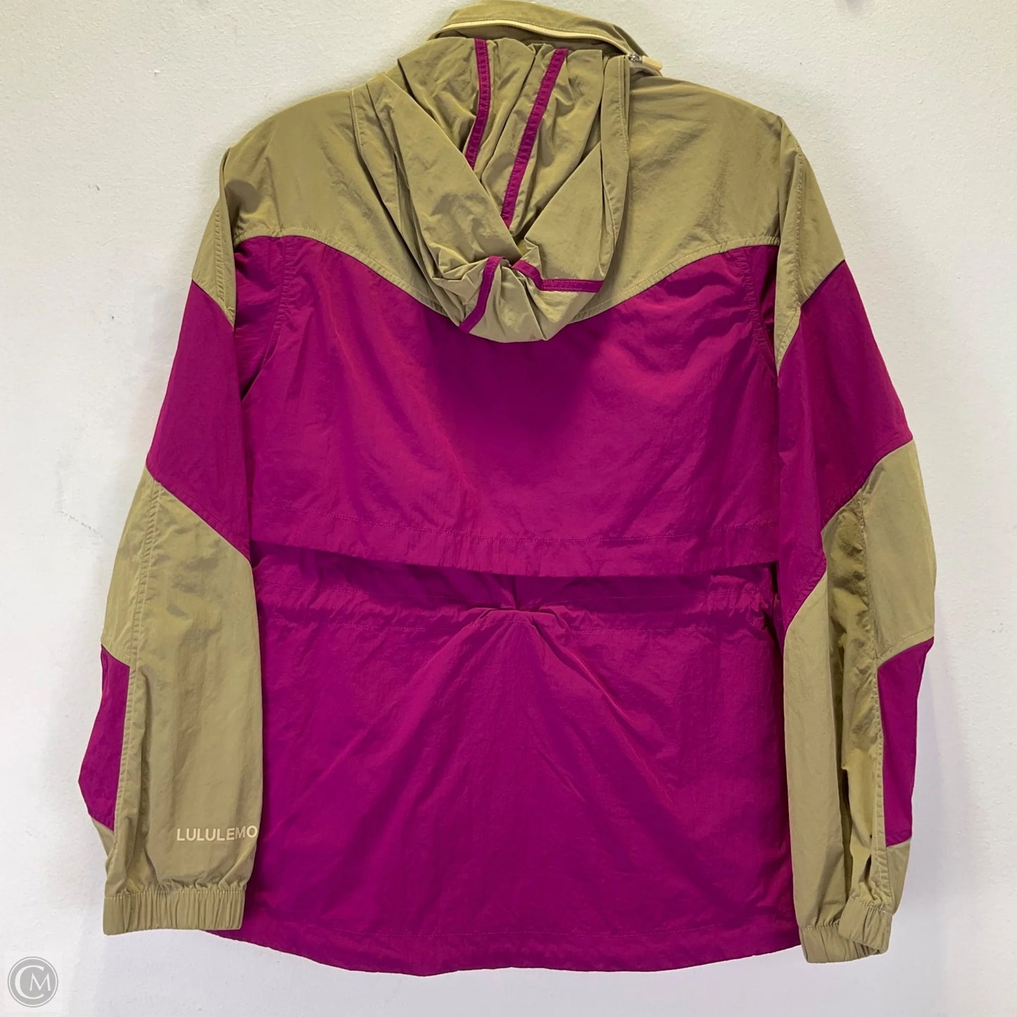 Jacket Windbreaker By Lululemon In Purple & Tan, Size: 2