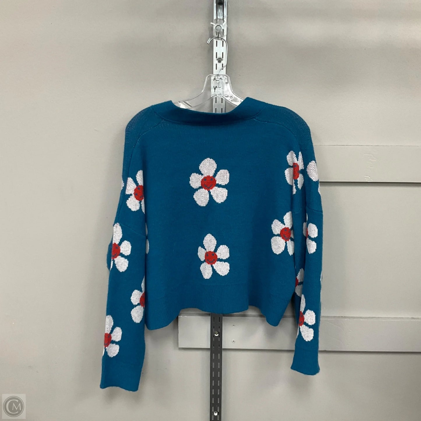 Cardigan By Cmf In Blue & Orange, Size: L