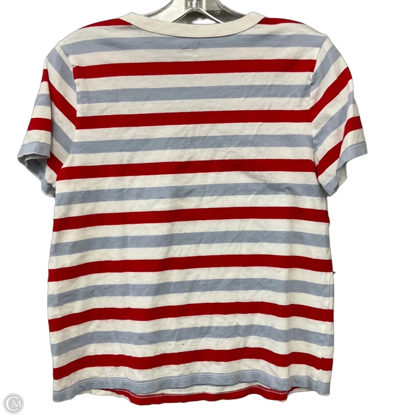 Top Short Sleeve Basic By Old Navy In Striped Pattern, Size: S