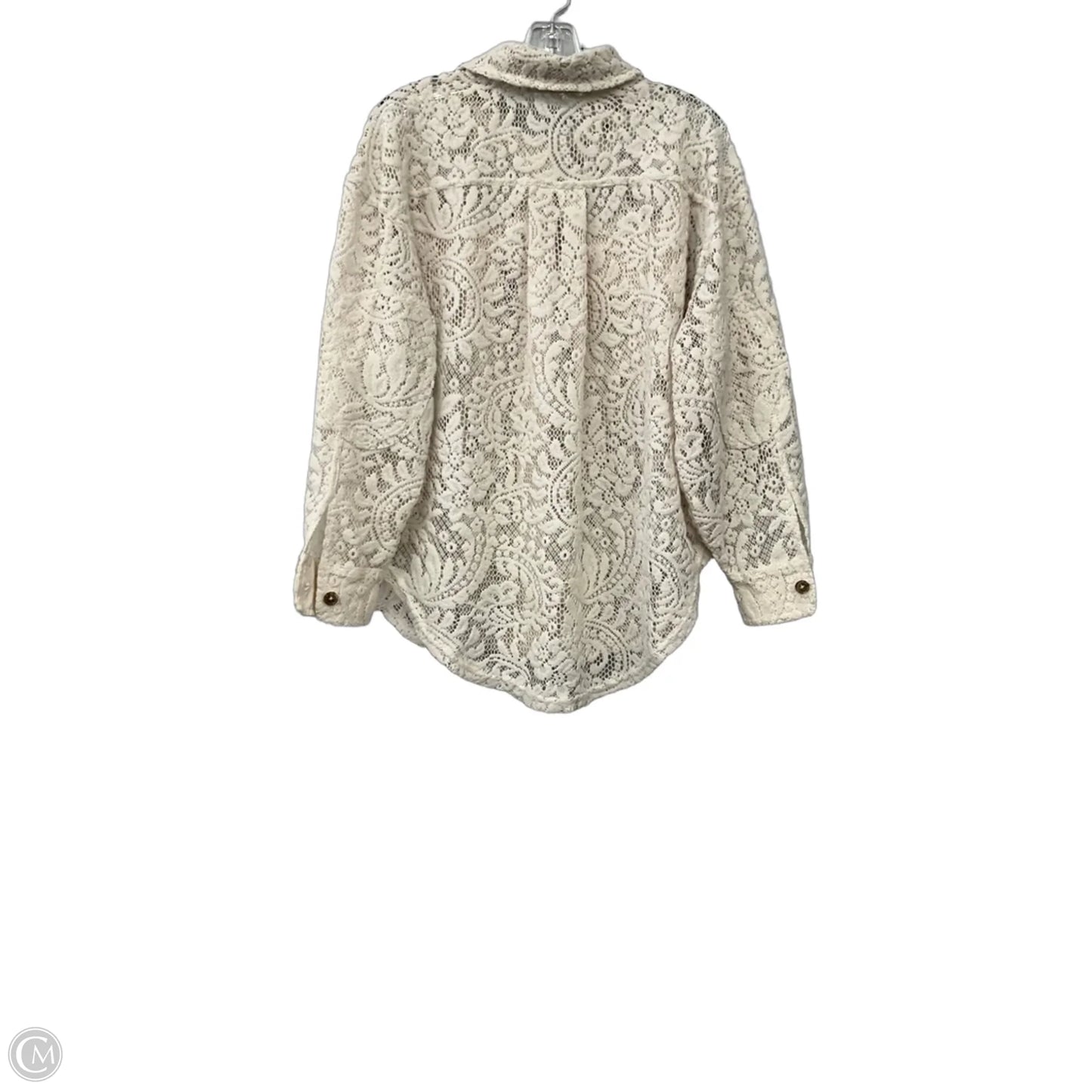 Jacket Shirt By We The Free In Beige, Size: Xs