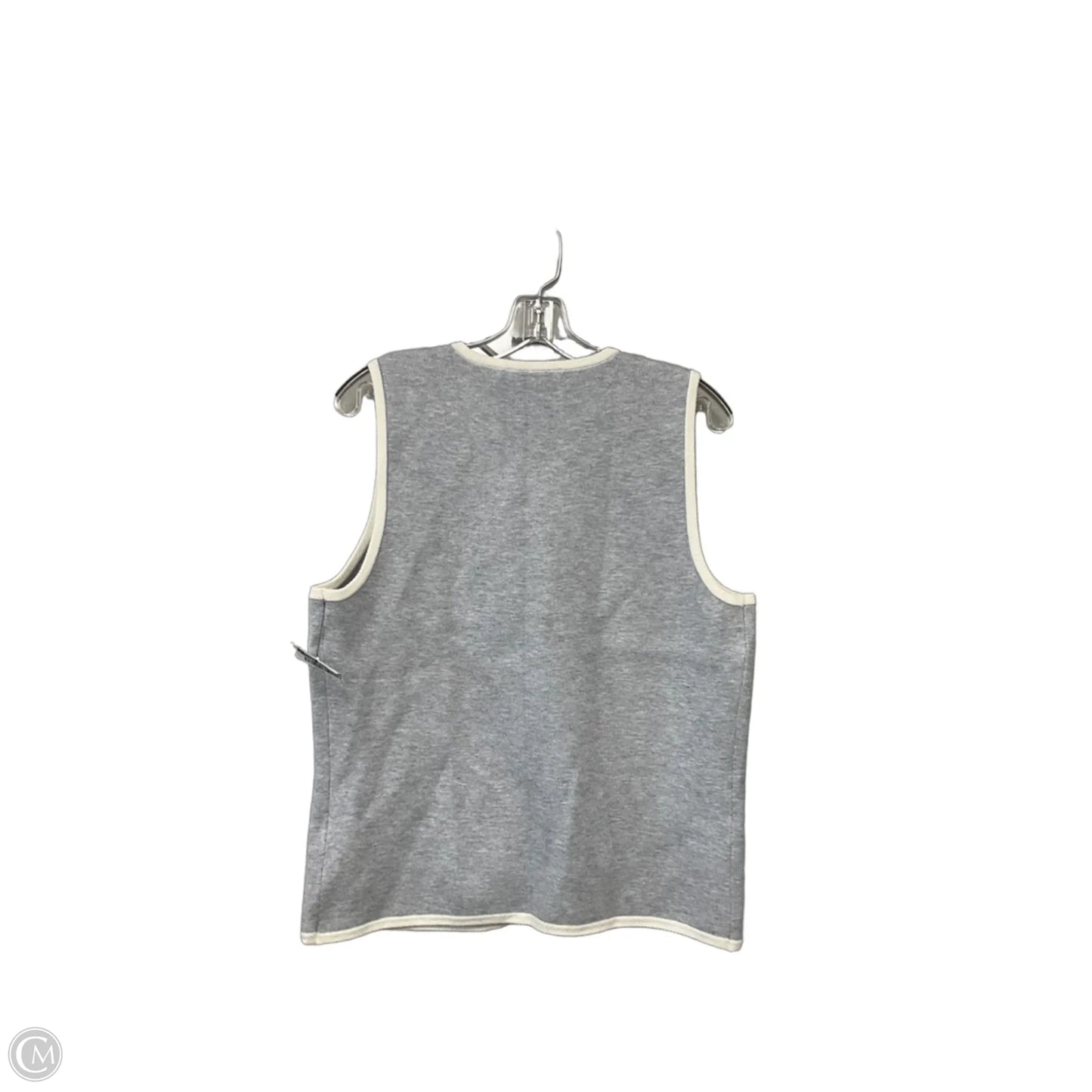 Top Sleeveless By Abercrombie And Fitch In Grey, Size: L