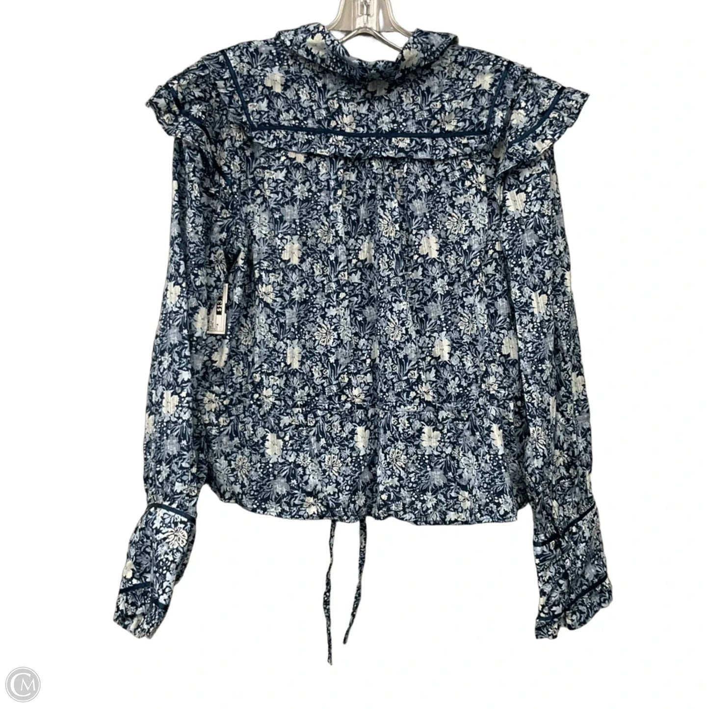 Top Long Sleeve By Free People In Floral Print, Size: M