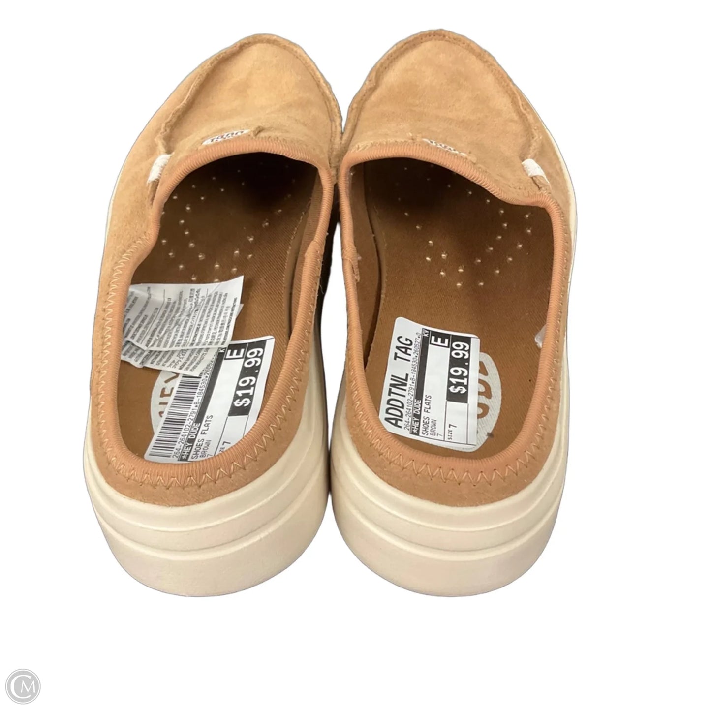 Shoes Flats By Hey Dude In Brown, Size: 7
