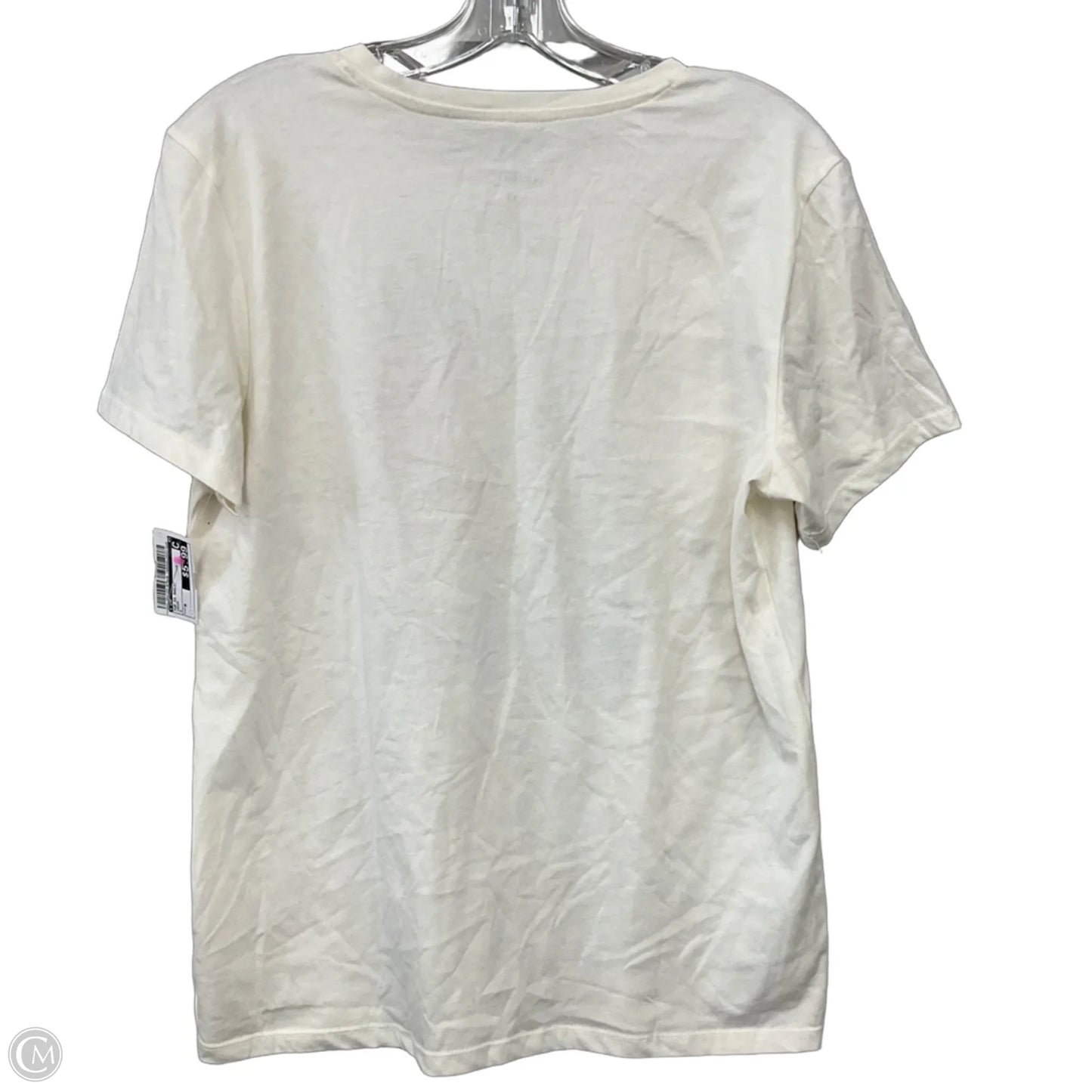 Top Short Sleeve Basic By Cmf In Cream, Size: M