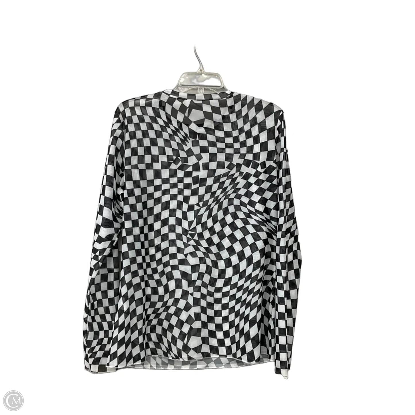 Top Long Sleeve By Cmf In Black & White, Size: Xxl