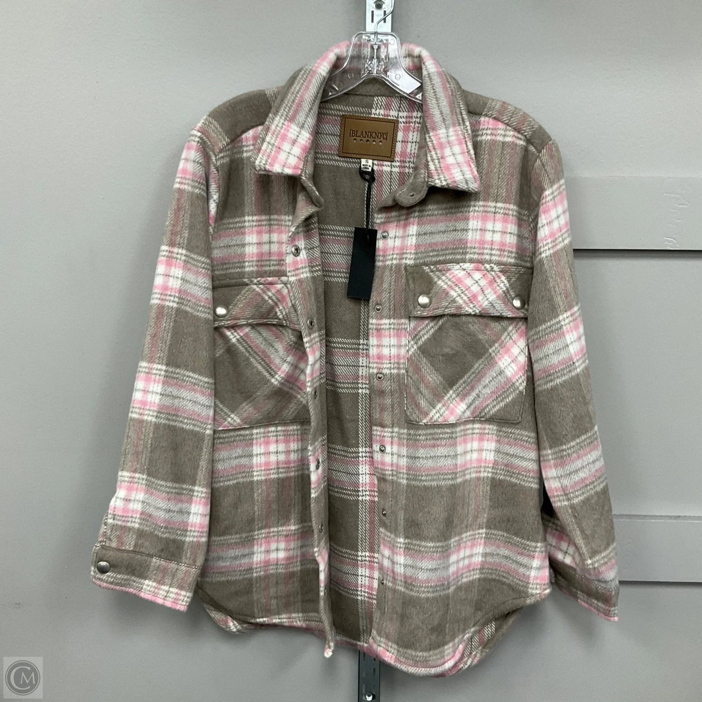 Jacket Shirt By Blanknyc In Plaid Pattern, Size: S