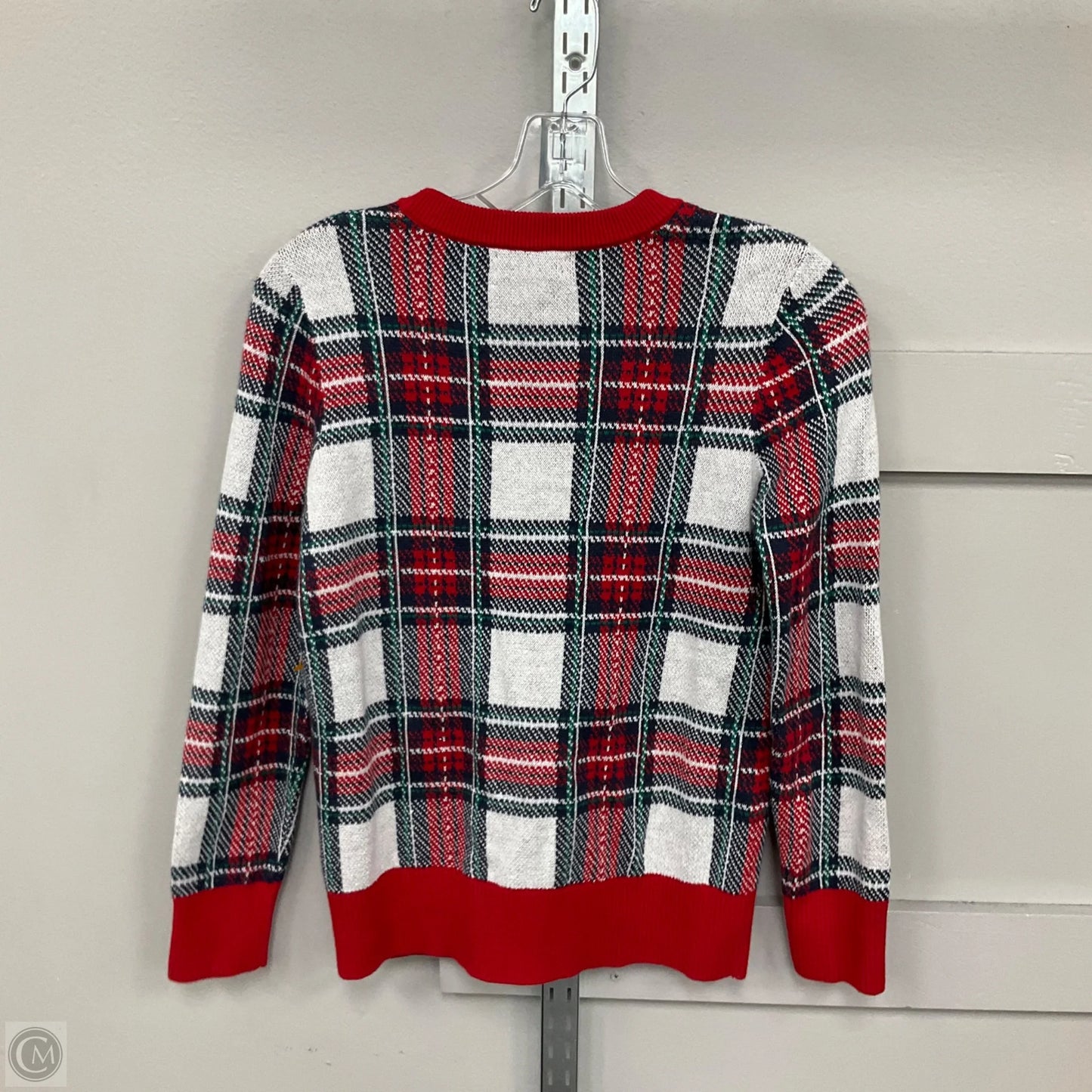 Sweater By Charter Club In Plaid Pattern, Size: Xs