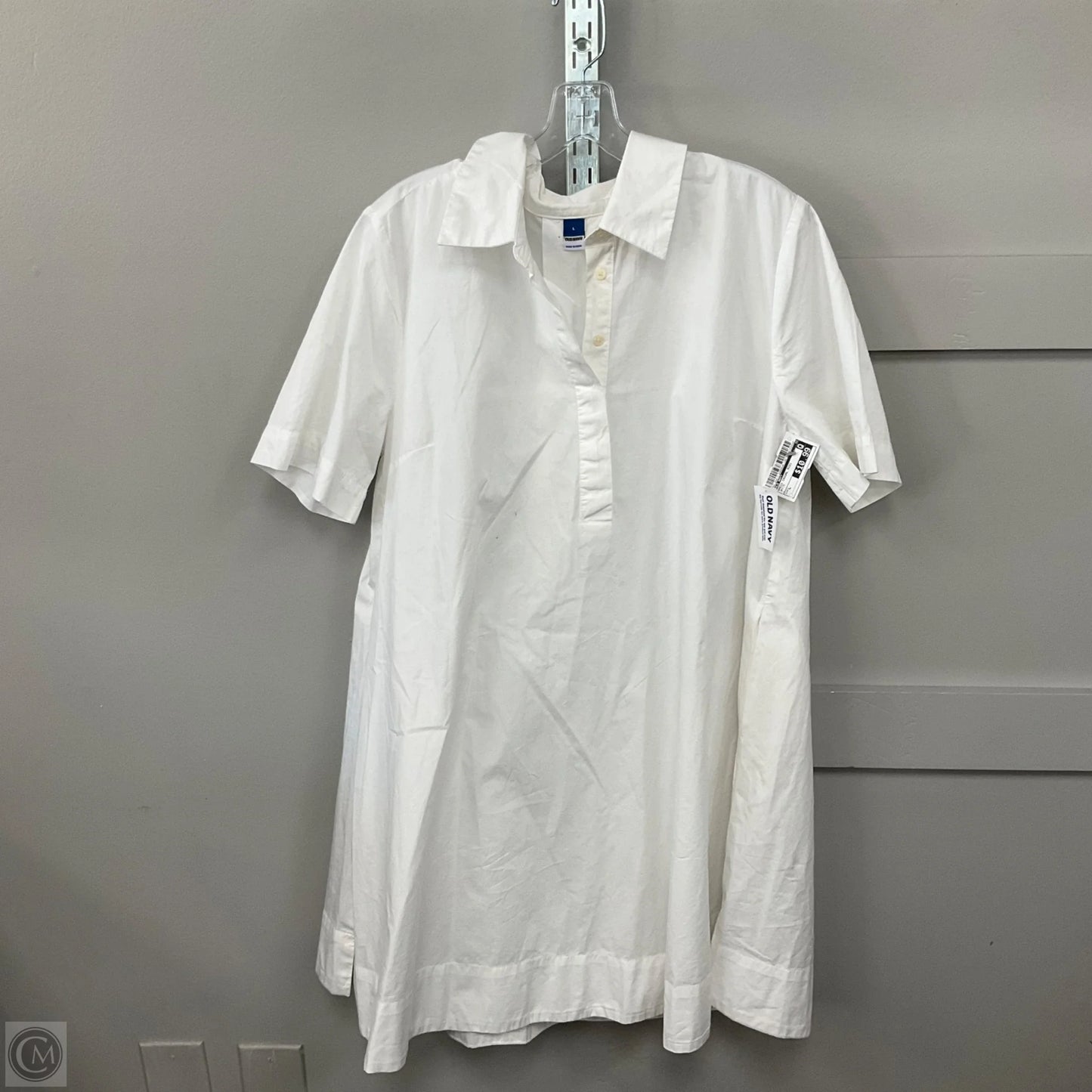 Dress Casual Midi By Old Navy In White, Size: L
