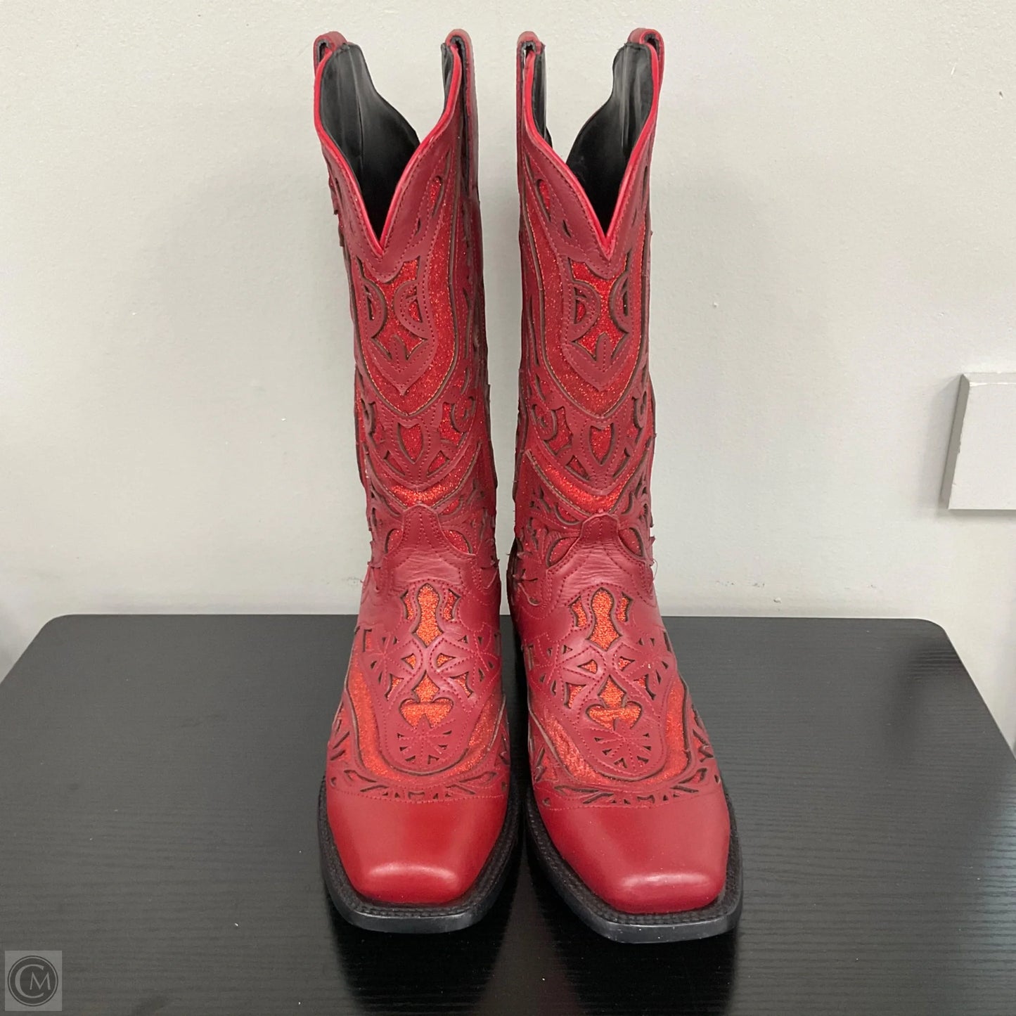 Boots Western By Cmb In Red, Size: 9.5
