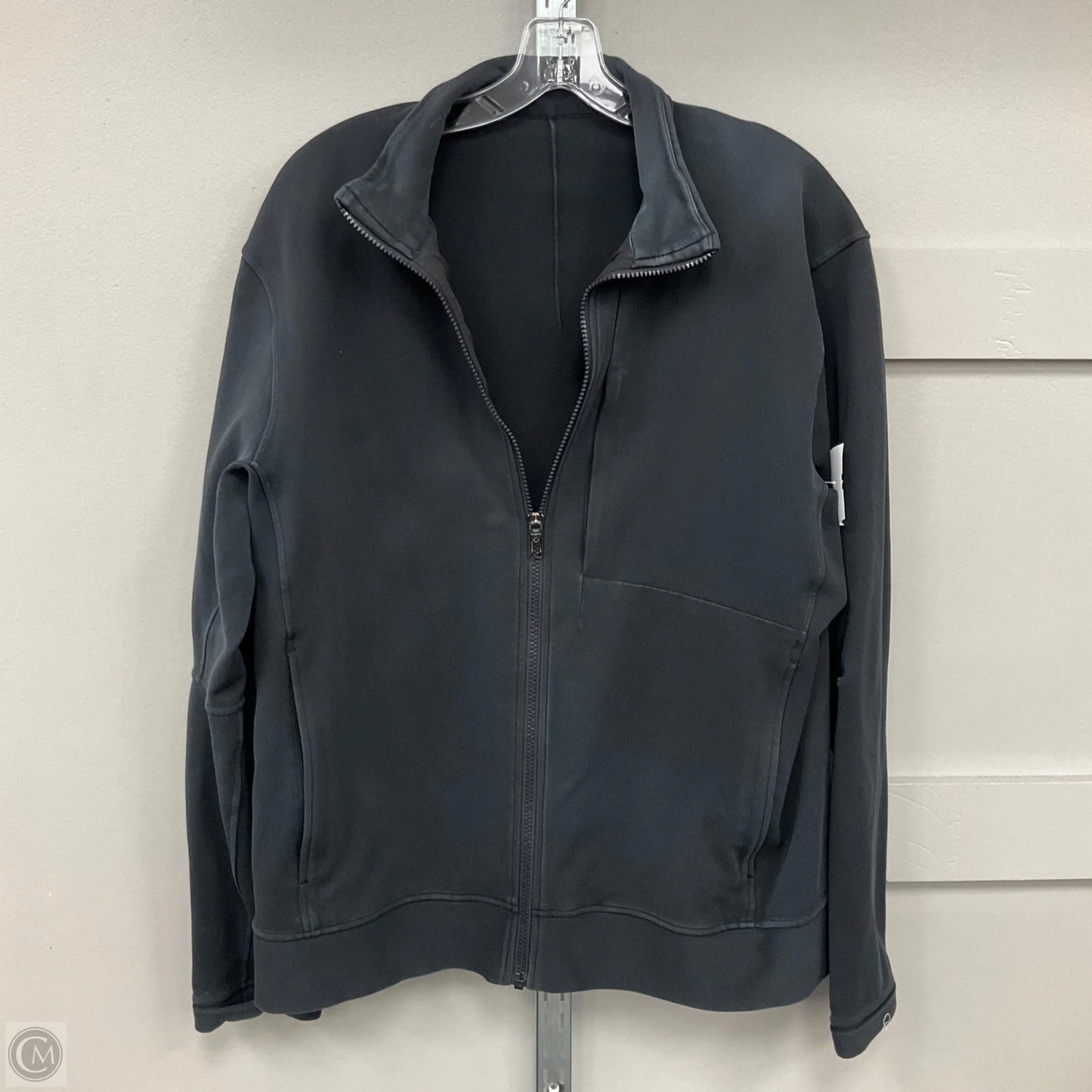 Athletic Jacket By Lululemon In Black, Size: Xl