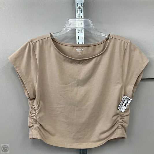 Athletic Top Short Sleeve By Old Navy In Tan, Size: L