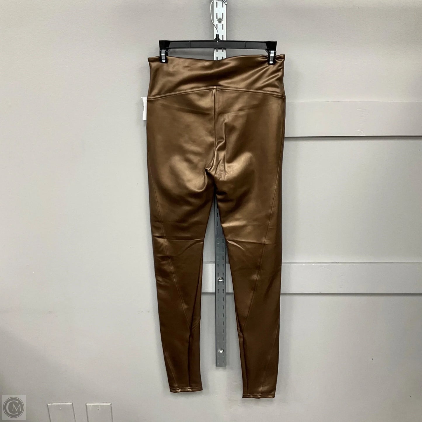 Athletic Leggings By Spanx In Bronze, Size: M