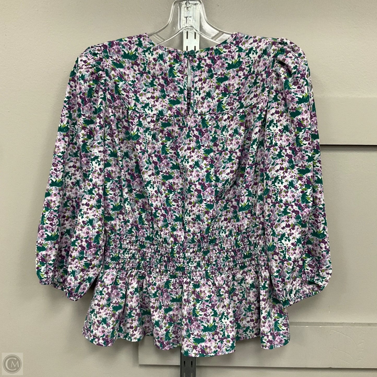 Top Long Sleeve By Pleione In Floral Print, Size: Xs