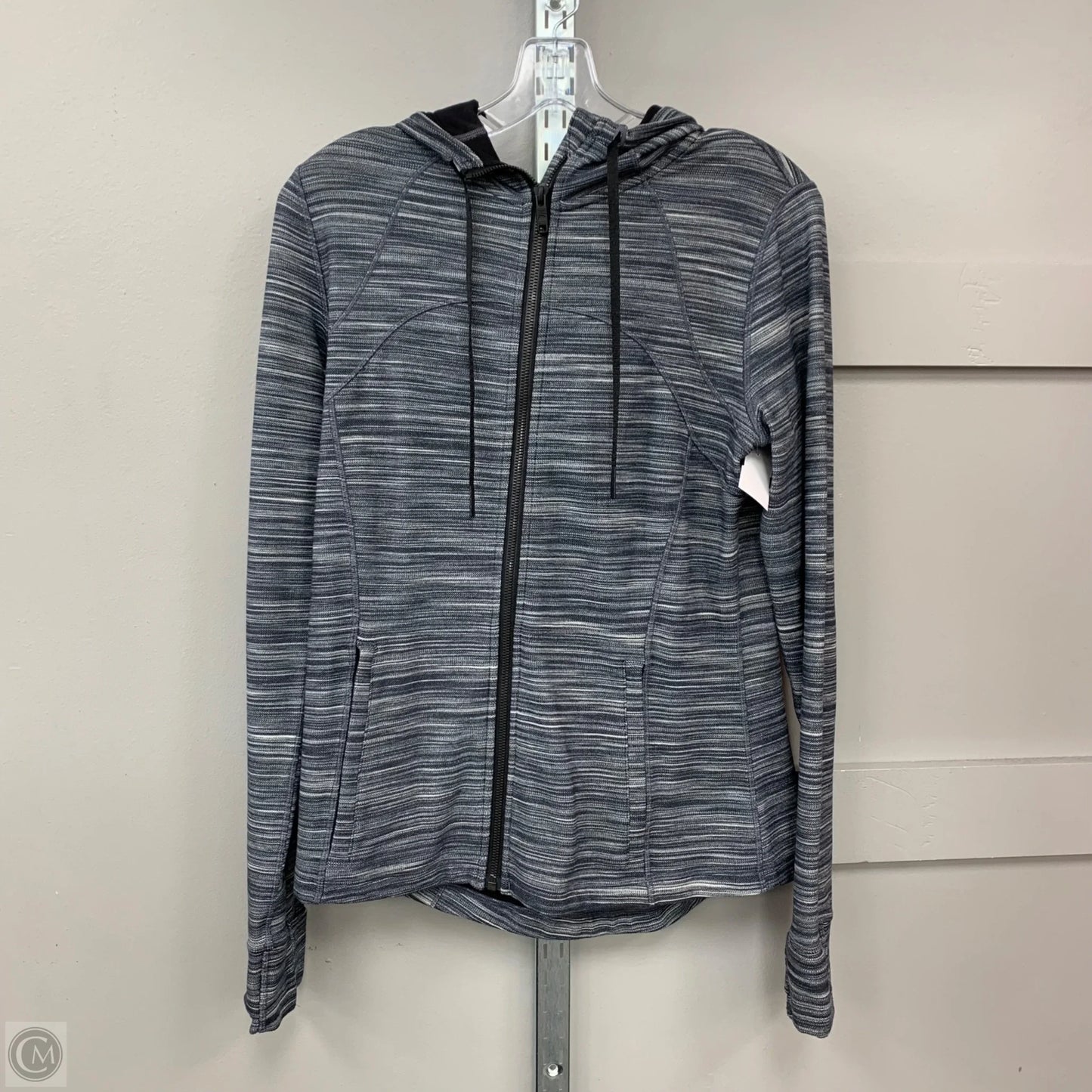 Athletic Jacket By Lululemon In Grey, Size: 12