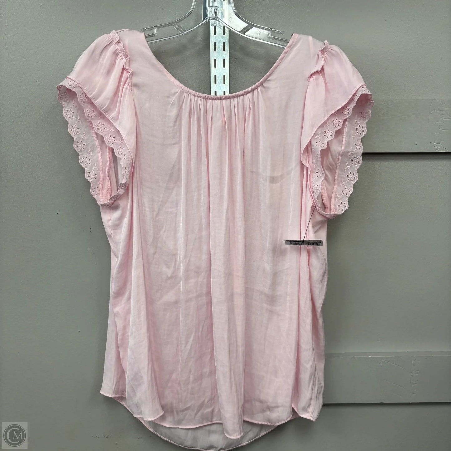 Top Short Sleeve By Lc Lauren Conrad In Pink, Size: L