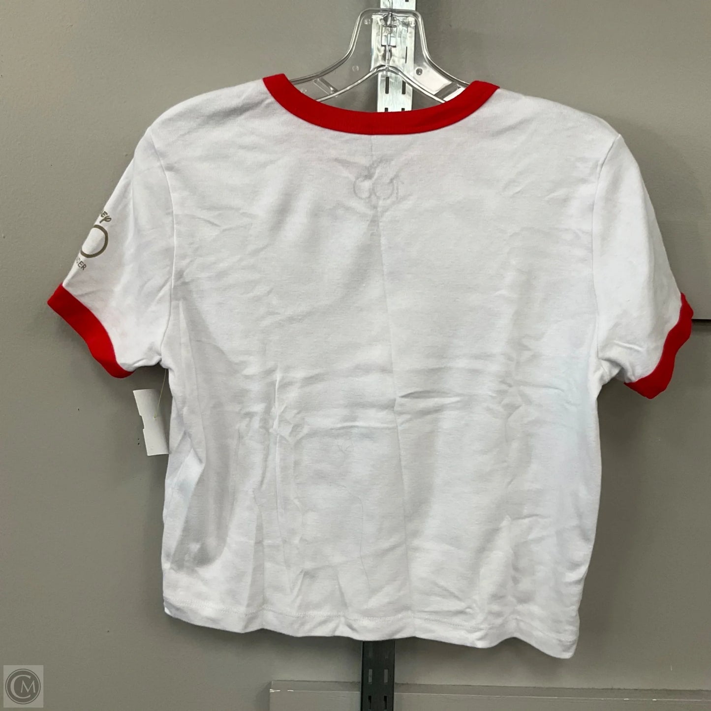 Top Short Sleeve By Disney In White, Size: Xxl