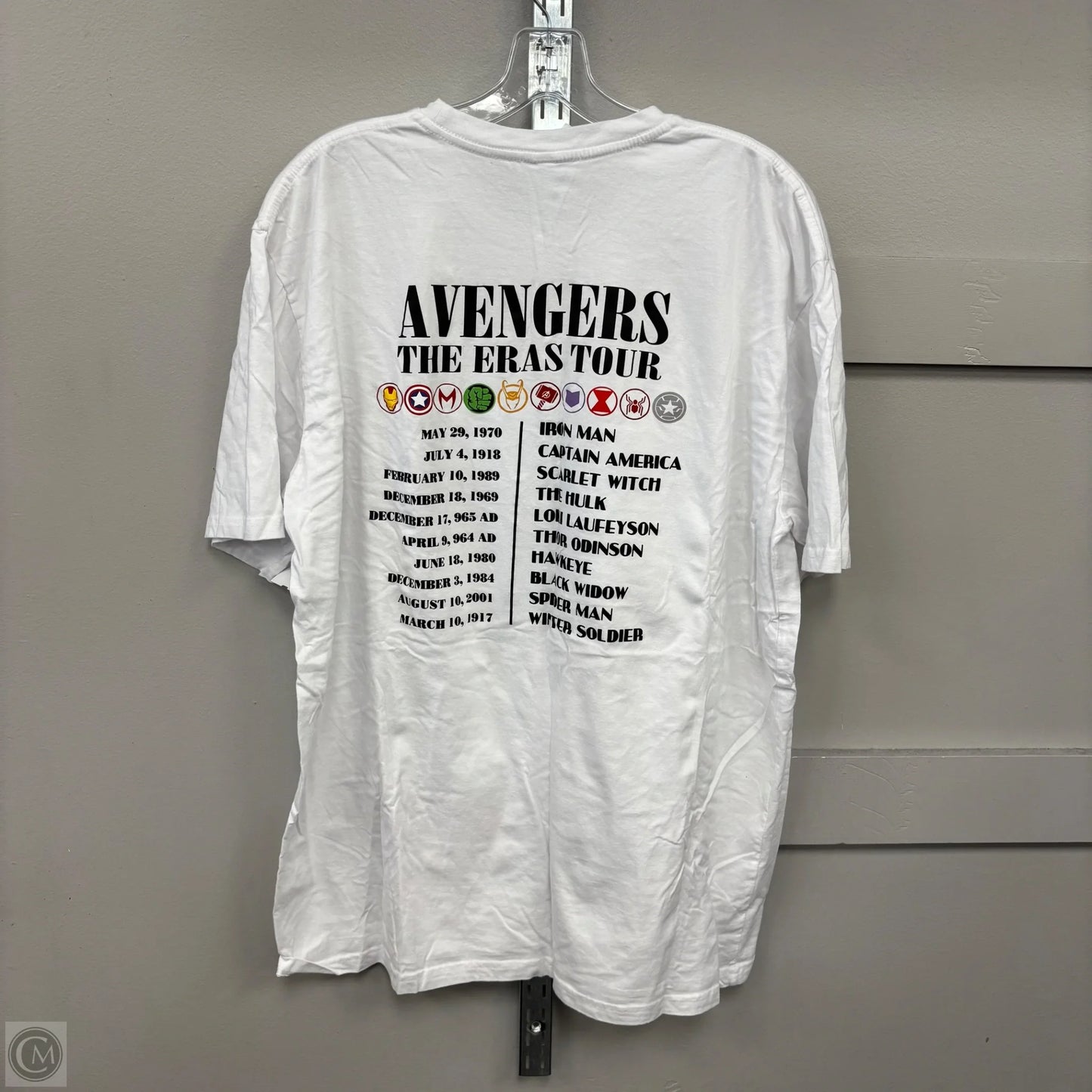 Top Short Sleeve By Cmf In White, Size: 2XL