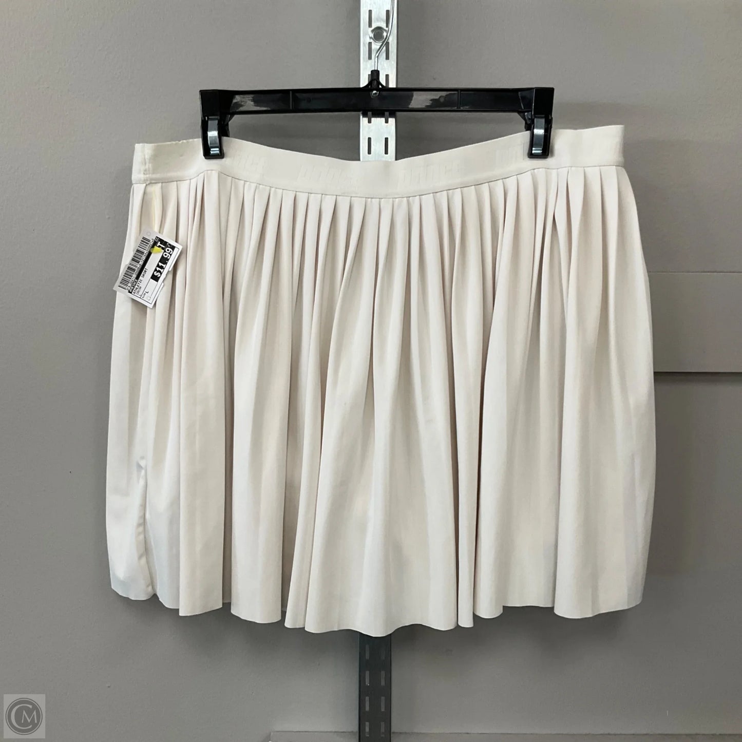 Athletic Skort By Prince In Cream, Size: L