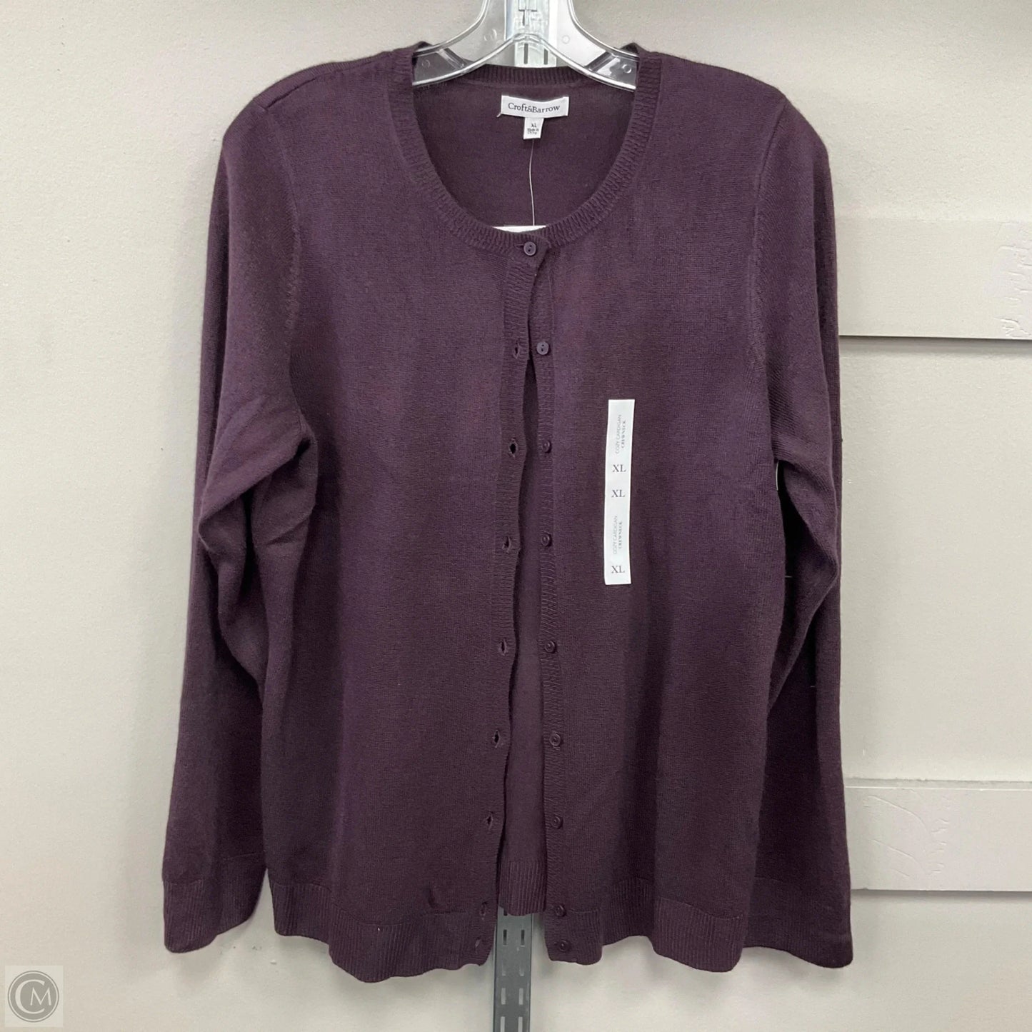 Top Long Sleeve By Croft And Barrow In Purple, Size: Xl