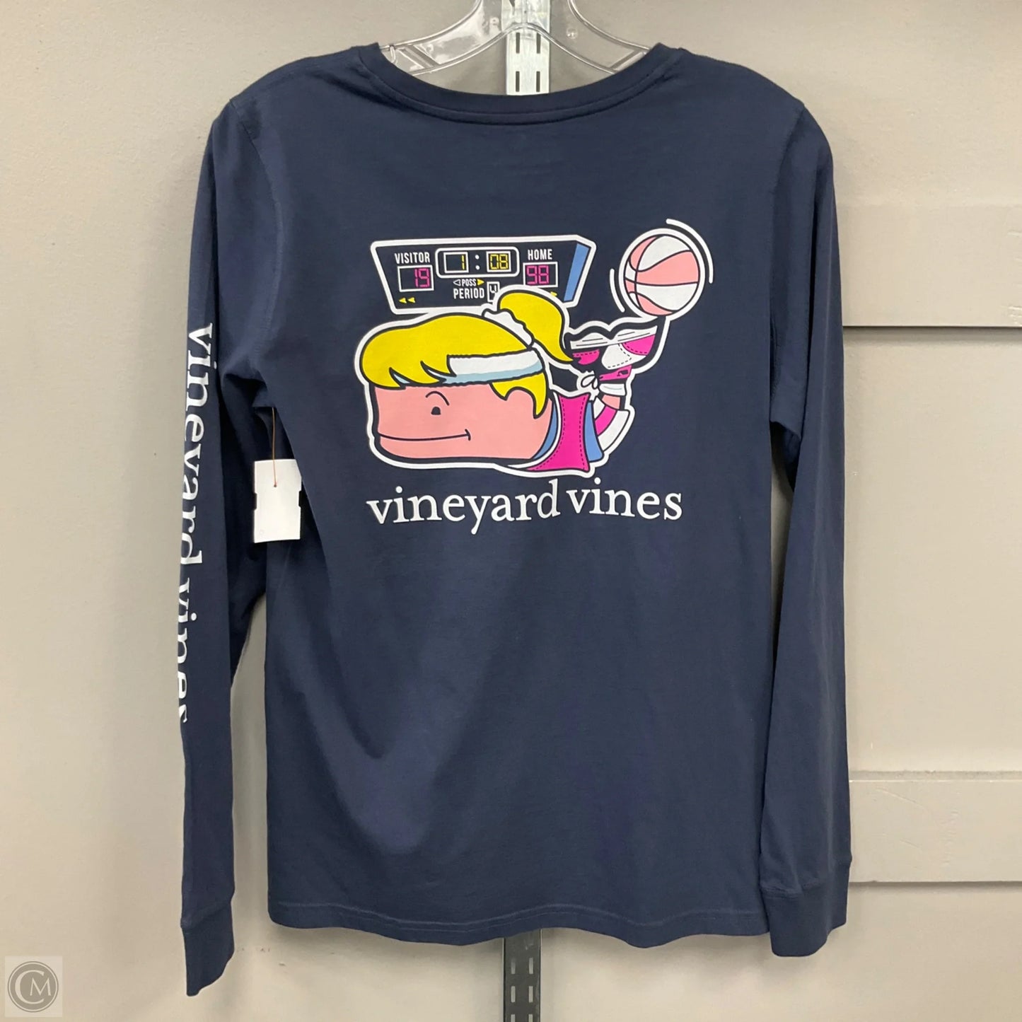 Top Long Sleeve By Vineyard Vines In Navy, Size: S