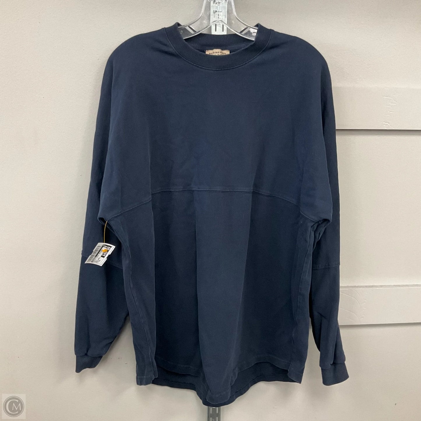 Top Long Sleeve Luxury Designer By Burberry In Navy, Size: Xl