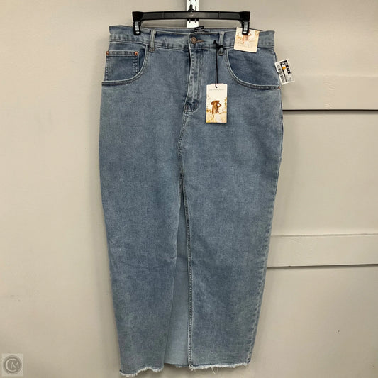 Skirt Midi By Sincerely Jules In Blue Denim, Size: 8