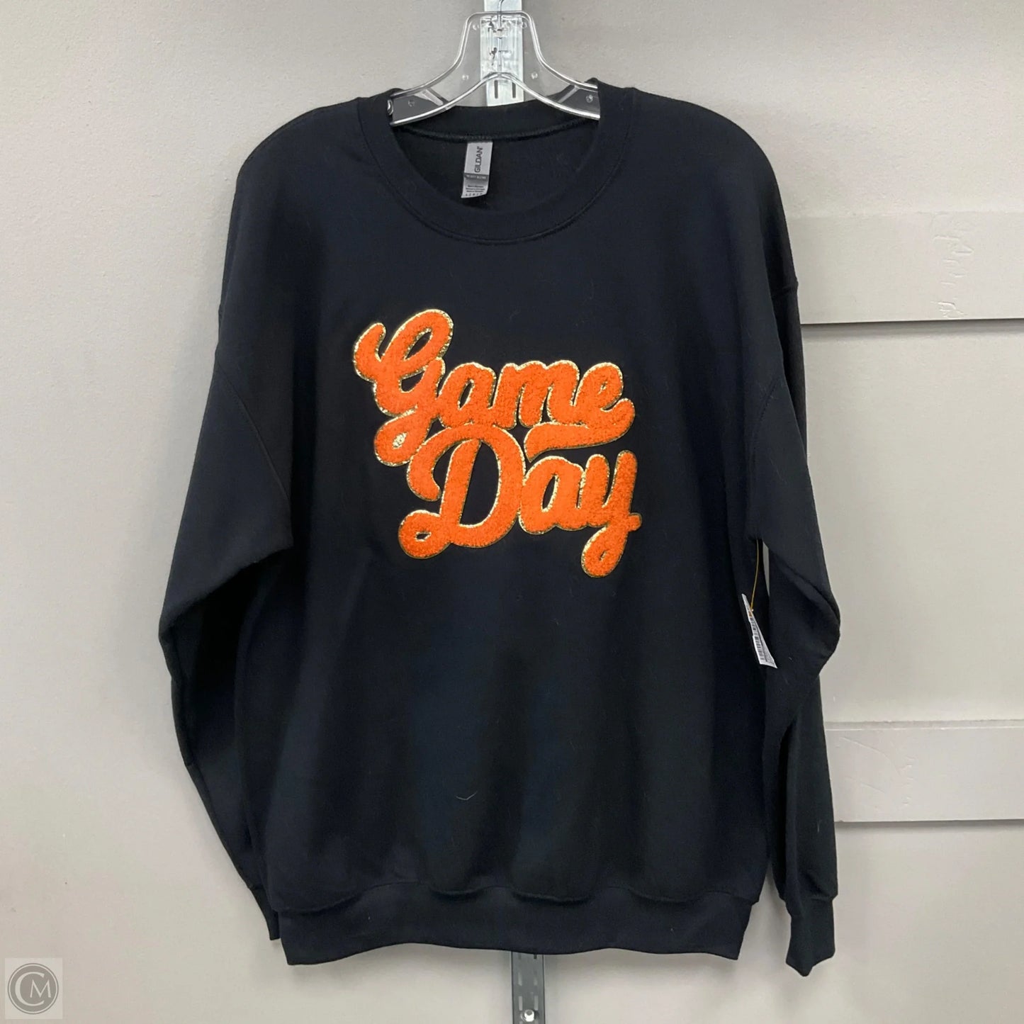 Sweatshirt Crewneck By Gildan In Black, Size: L