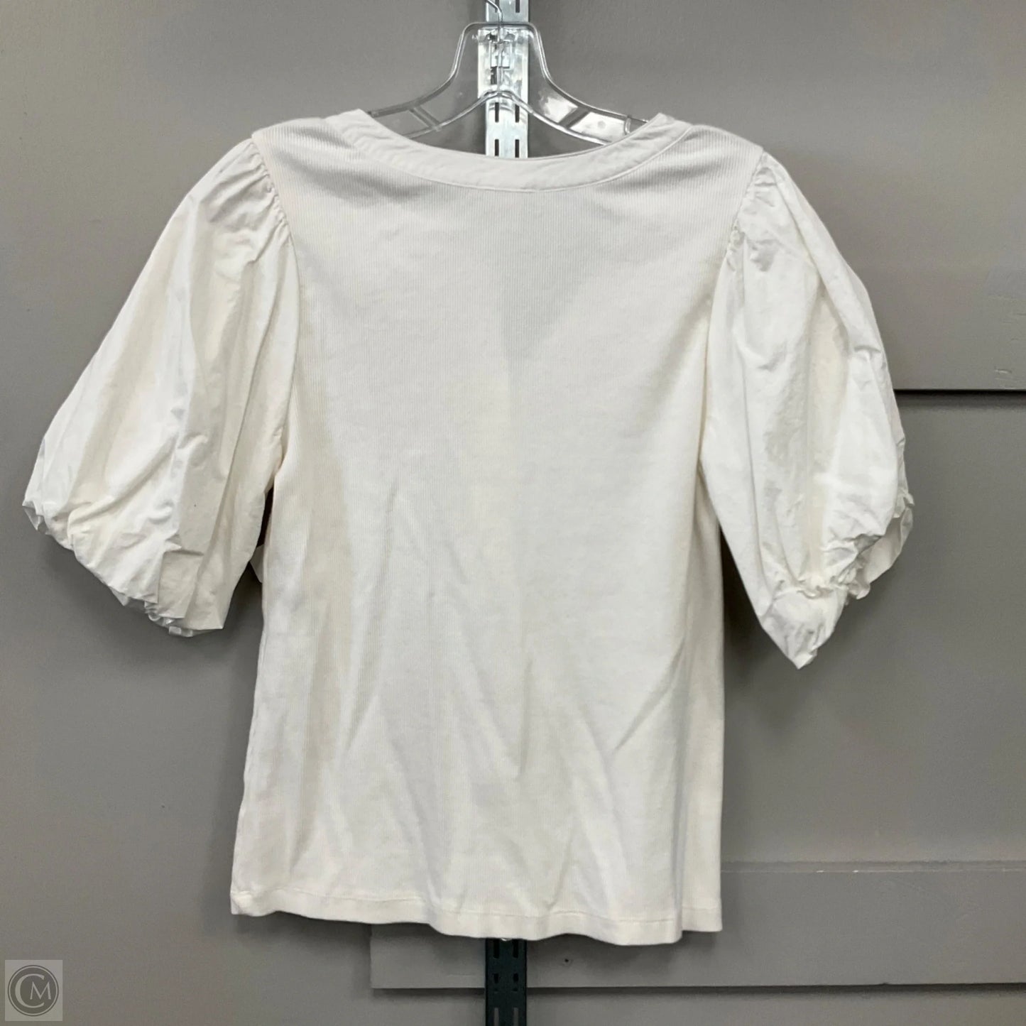 Top Short Sleeve By Old Navy In White, Size: L