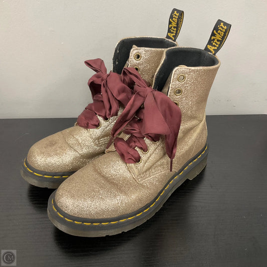 Boots Combat By Dr Martens In Gold, Size: 7