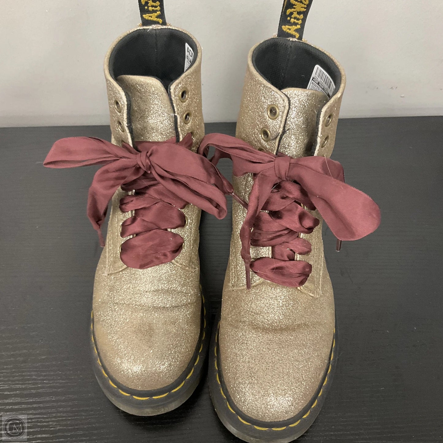Boots Combat By Dr Martens In Gold, Size: 7