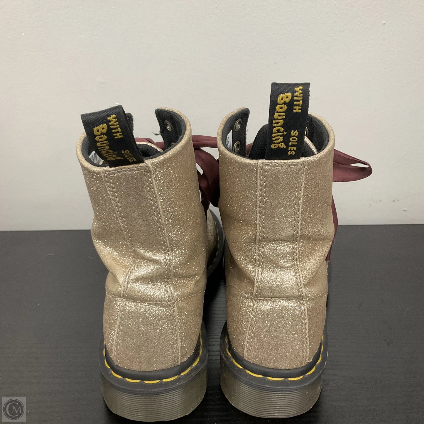 Boots Combat By Dr Martens In Gold, Size: 7