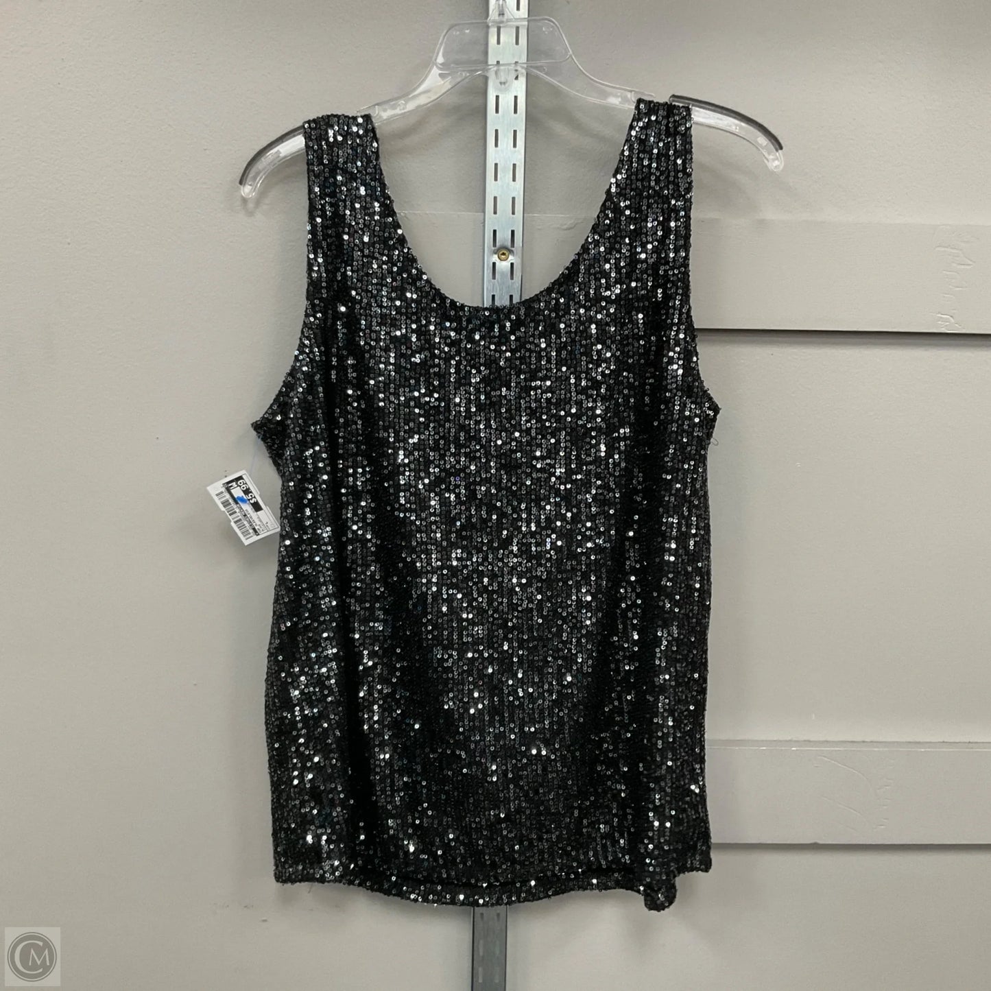 Top Sleeveless By Clothes Mentor In Black, Size: L