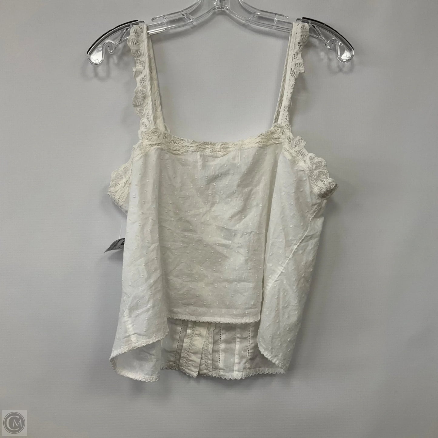Top Sleeveless By Abercrombie And Fitch In Cream, Size: Xl