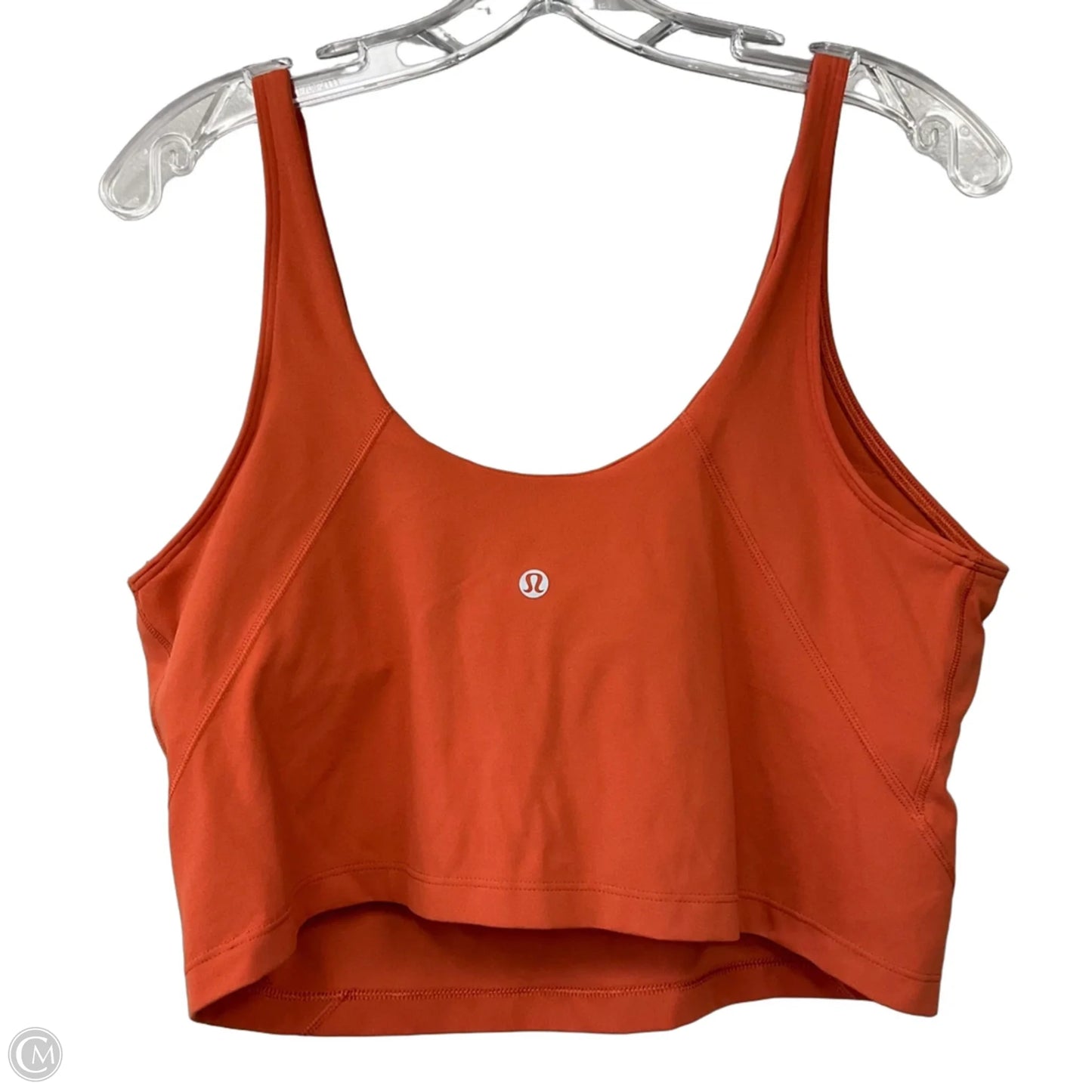 Athletic Tank Top By Lululemon In Orange, Size: 14