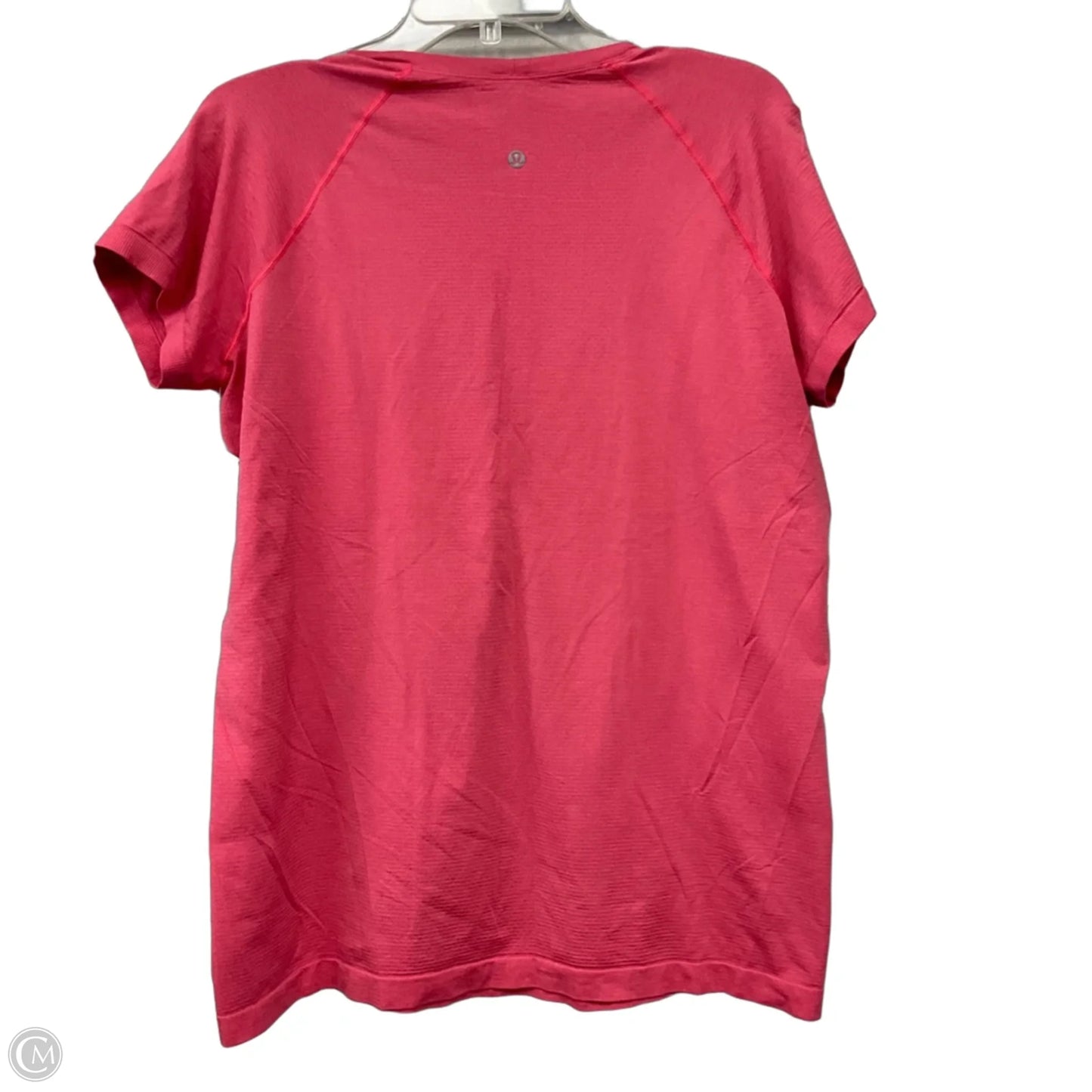 Athletic Top Short Sleeve By Lululemon In Pink, Size: 6