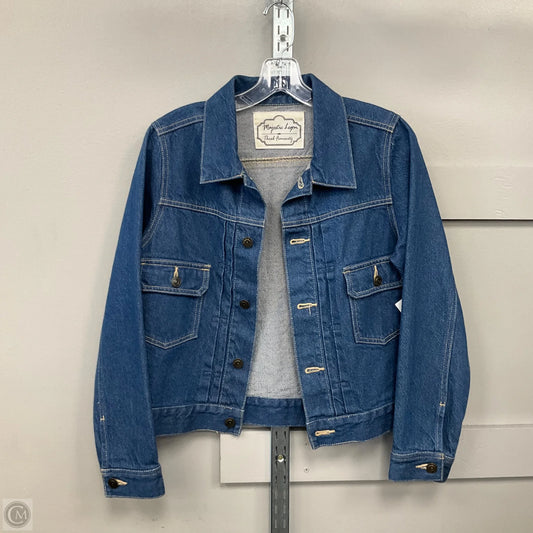 Jacket Denim By Majestic In Blue Denim, Size: S