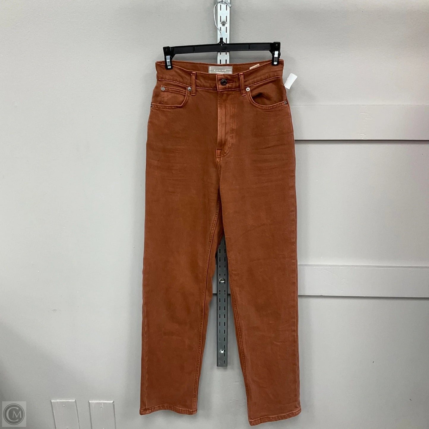 Jeans Straight By Everlane In Brown Denim, Size: 0