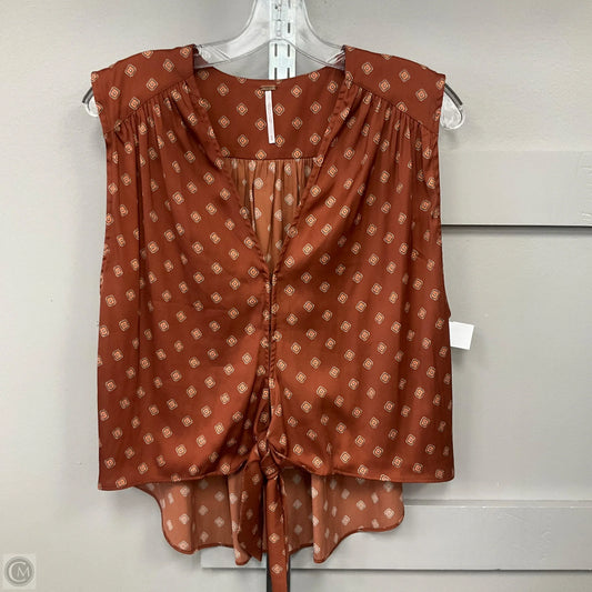 Top Sleeveless By Free People In Bronze, Size: S
