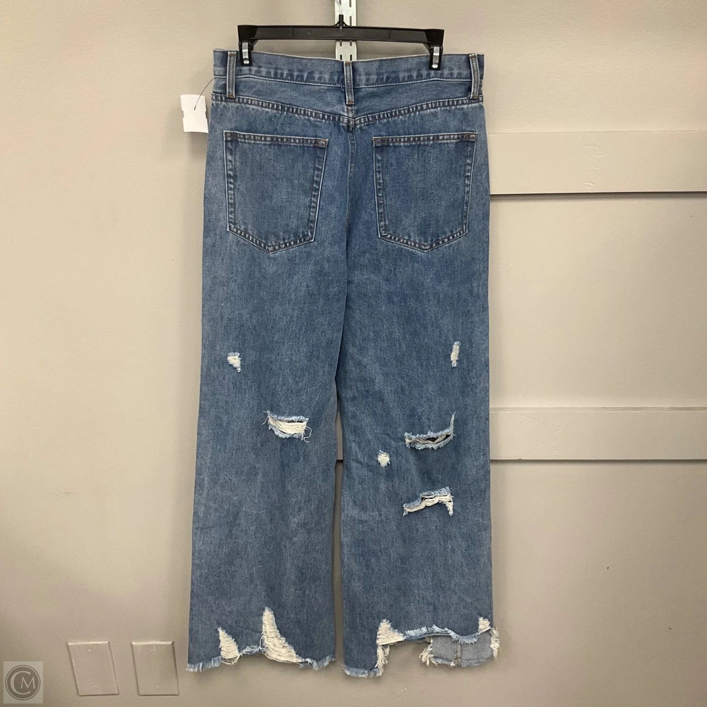 Jeans Wide Leg By Clothes Mentor In Blue Denim, Size: M