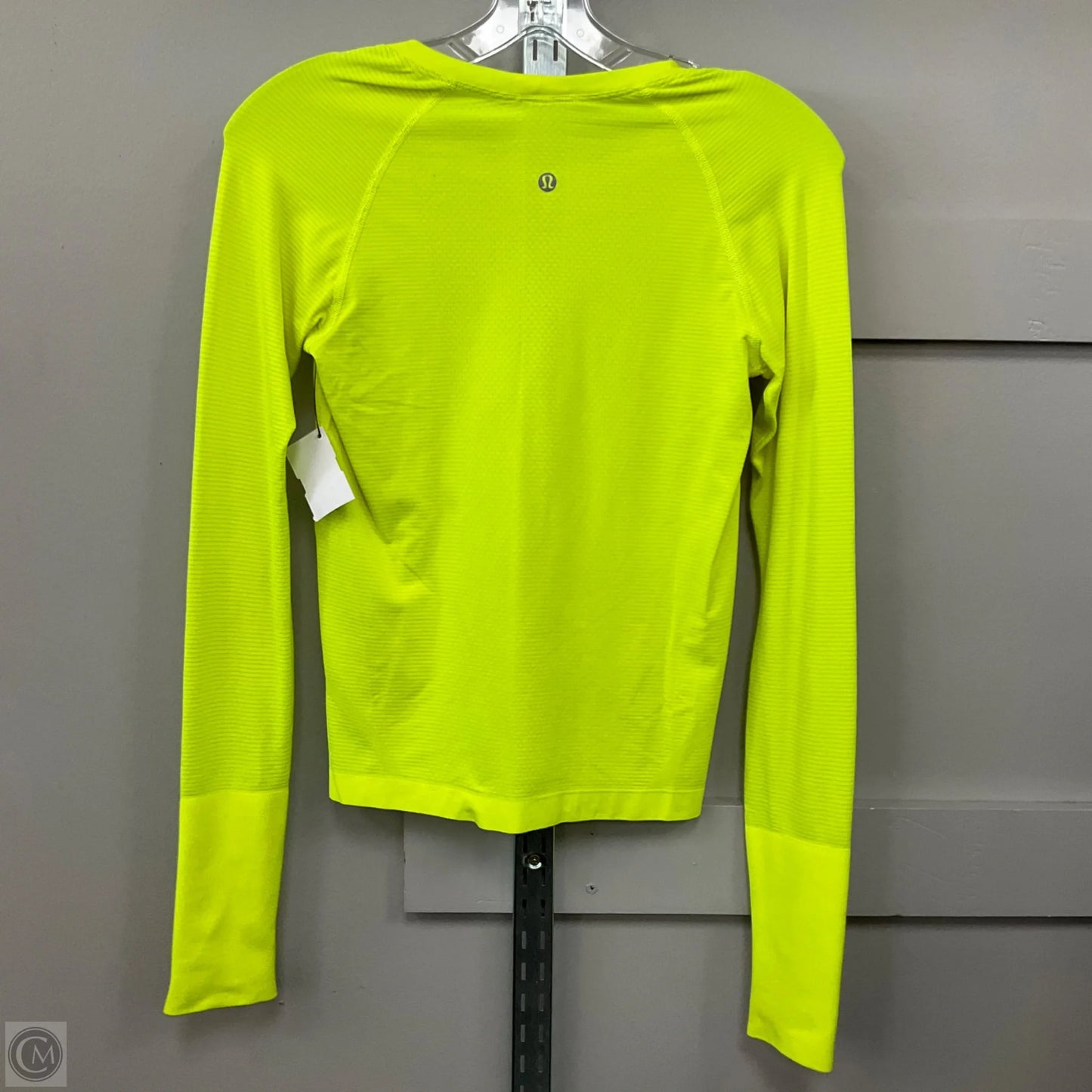 Athletic Top Long Sleeve Crewneck By Lululemon In Yellow, Size: 6