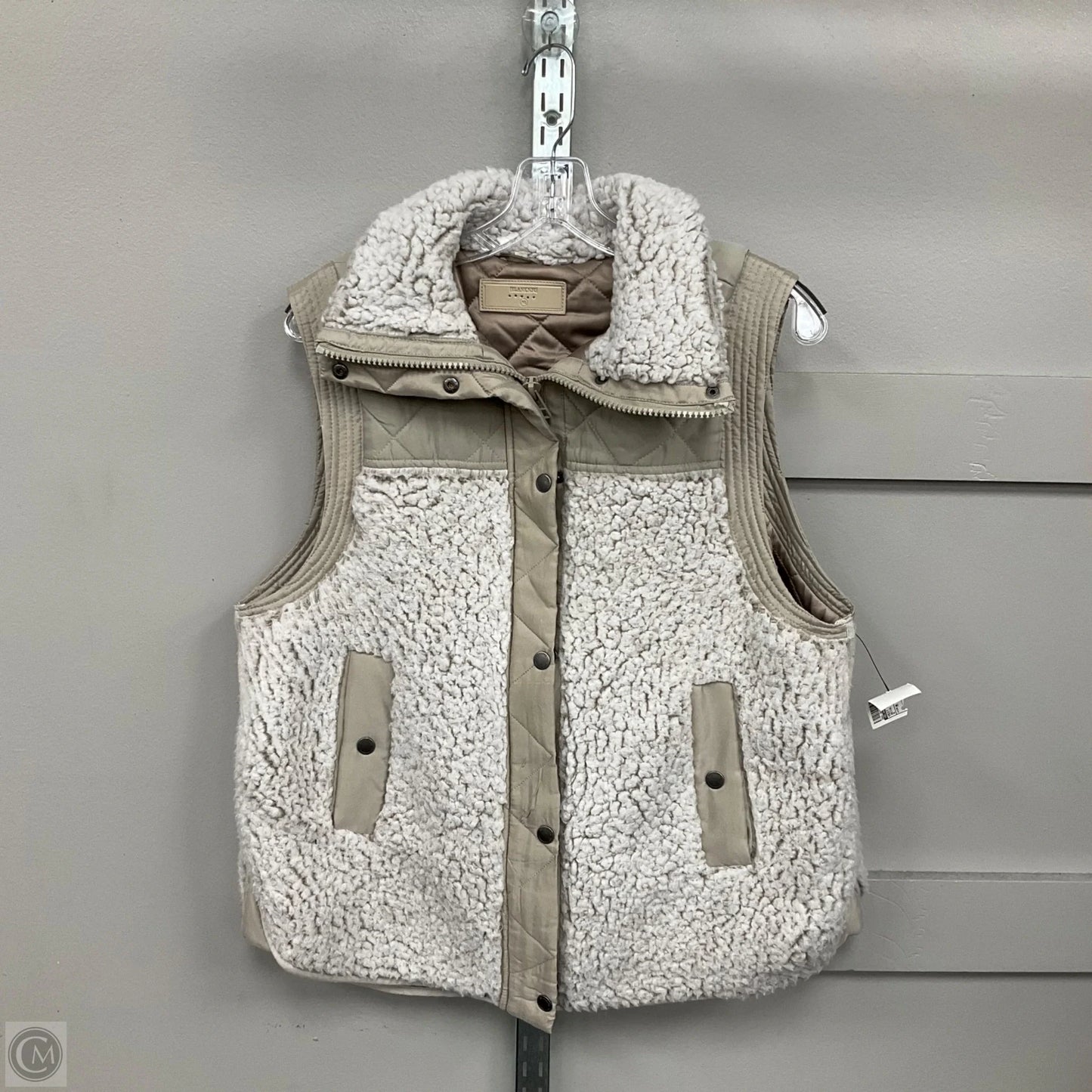 Vest Fleece By Blanknyc In Beige, Size: M