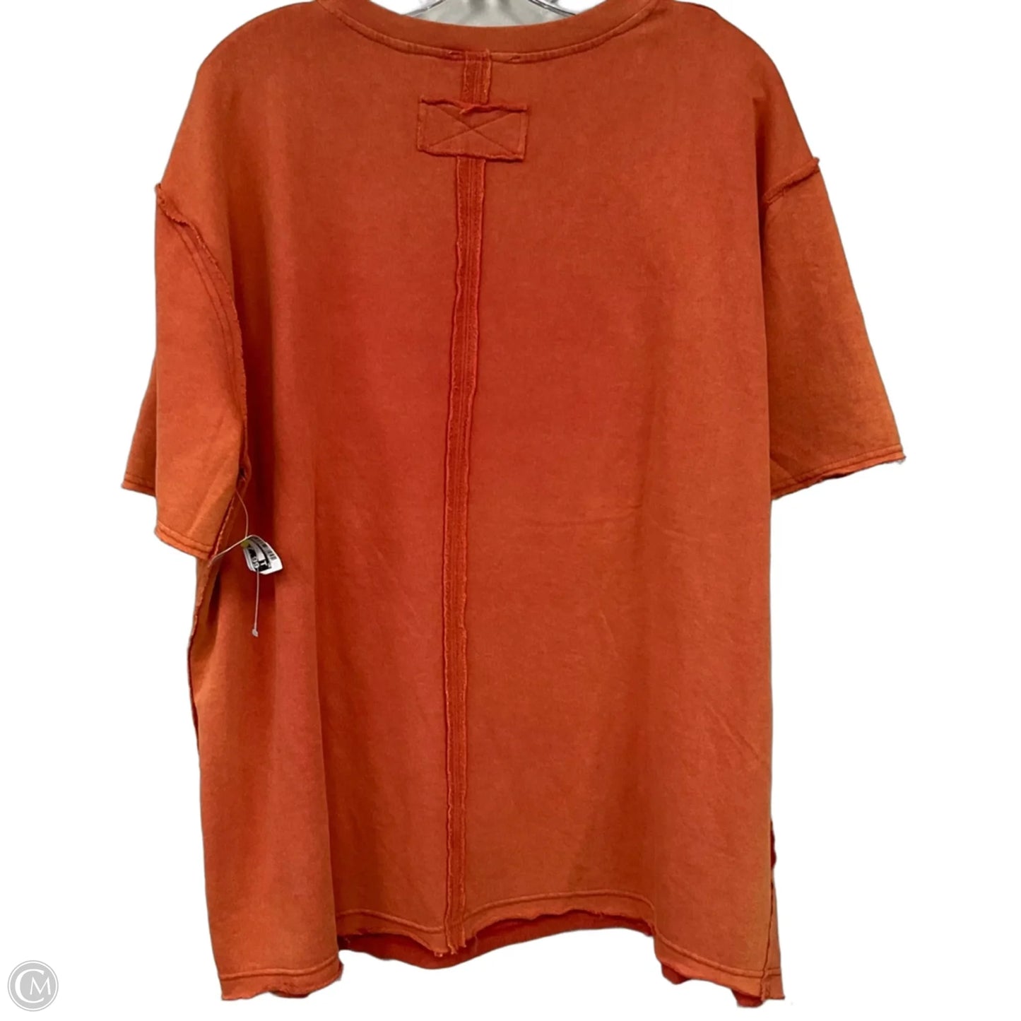 Top Short Sleeve Basic By Clothes Mentor In Orange, Size: L